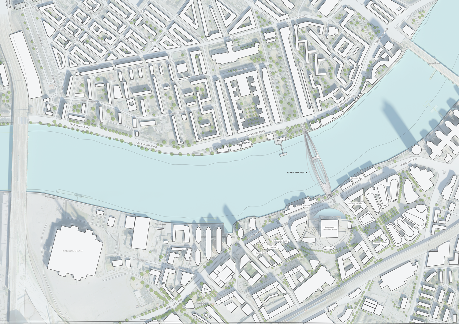 Architects of Invention&rsquo;s shortlisted entry for Nine Elms to Pimlico bridge competition