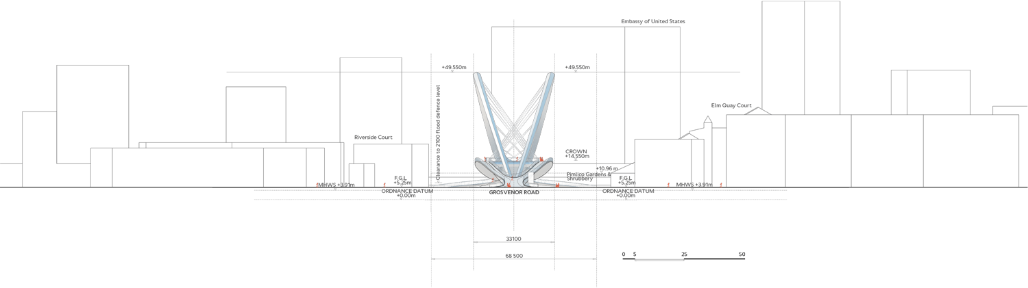 Architects of Invention&rsquo;s shortlisted entry for Nine Elms to Pimlico bridge competition