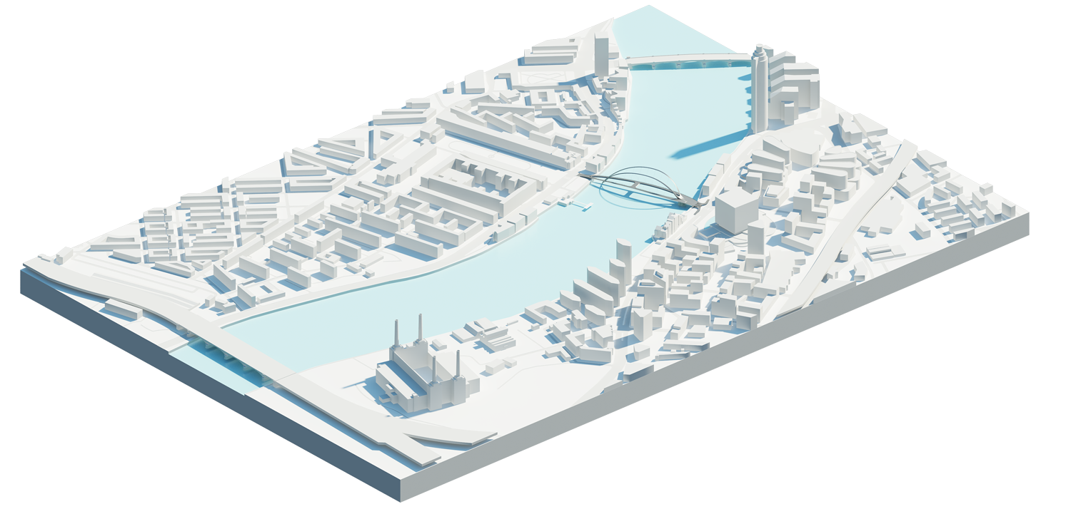 Architects of Invention&rsquo;s shortlisted entry for Nine Elms to Pimlico bridge competition