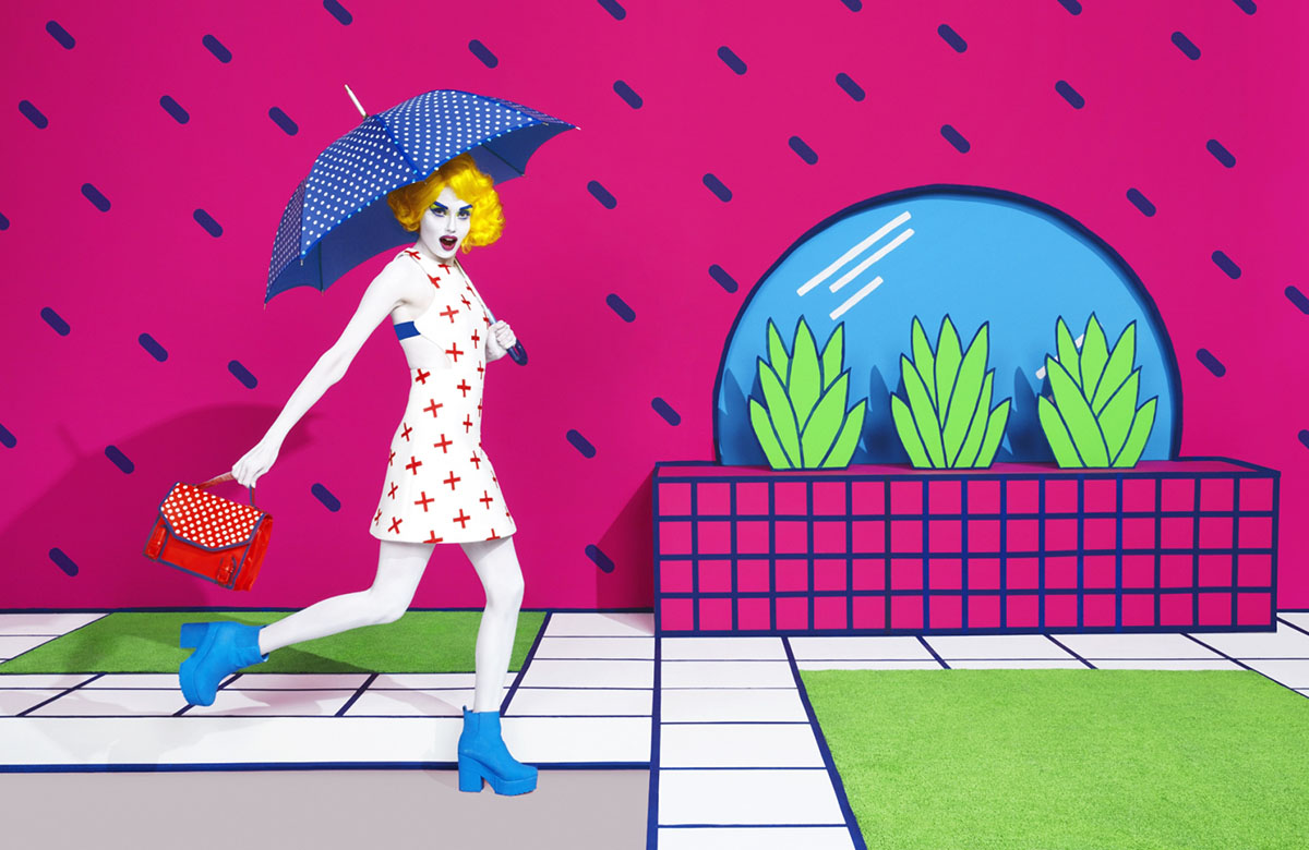 Sagmeister & Walsh’s new Aizone Campaign 2015 illustrations revive in colorful & flatten scenarios