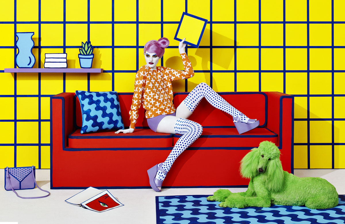 Sagmeister & Walsh’s new Aizone Campaign 2015 illustrations revive in colorful & flatten scenarios
