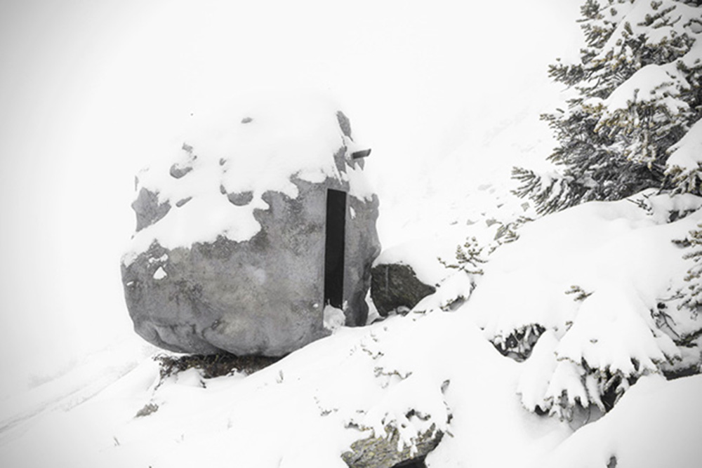 Bureau A designed a stone cabin ’’Antoine’’ in Swiss Alps