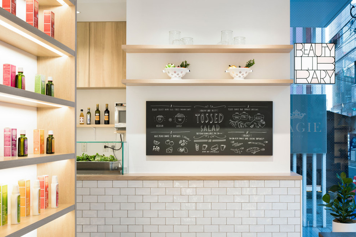 Nendo’s ’’Beauty Library’’ presents itself as a test object beyond the cosmetic features