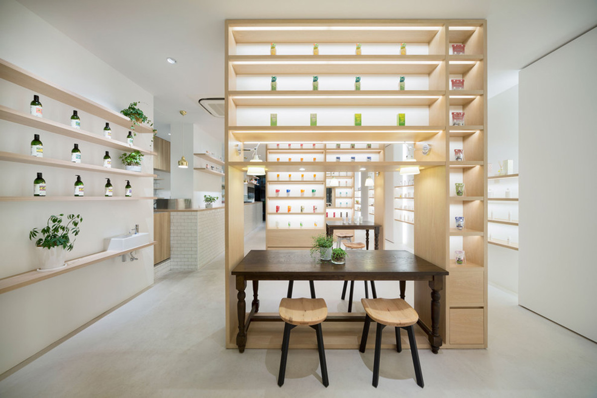 Nendo’s ’’Beauty Library’’ presents itself as a test object beyond the cosmetic features