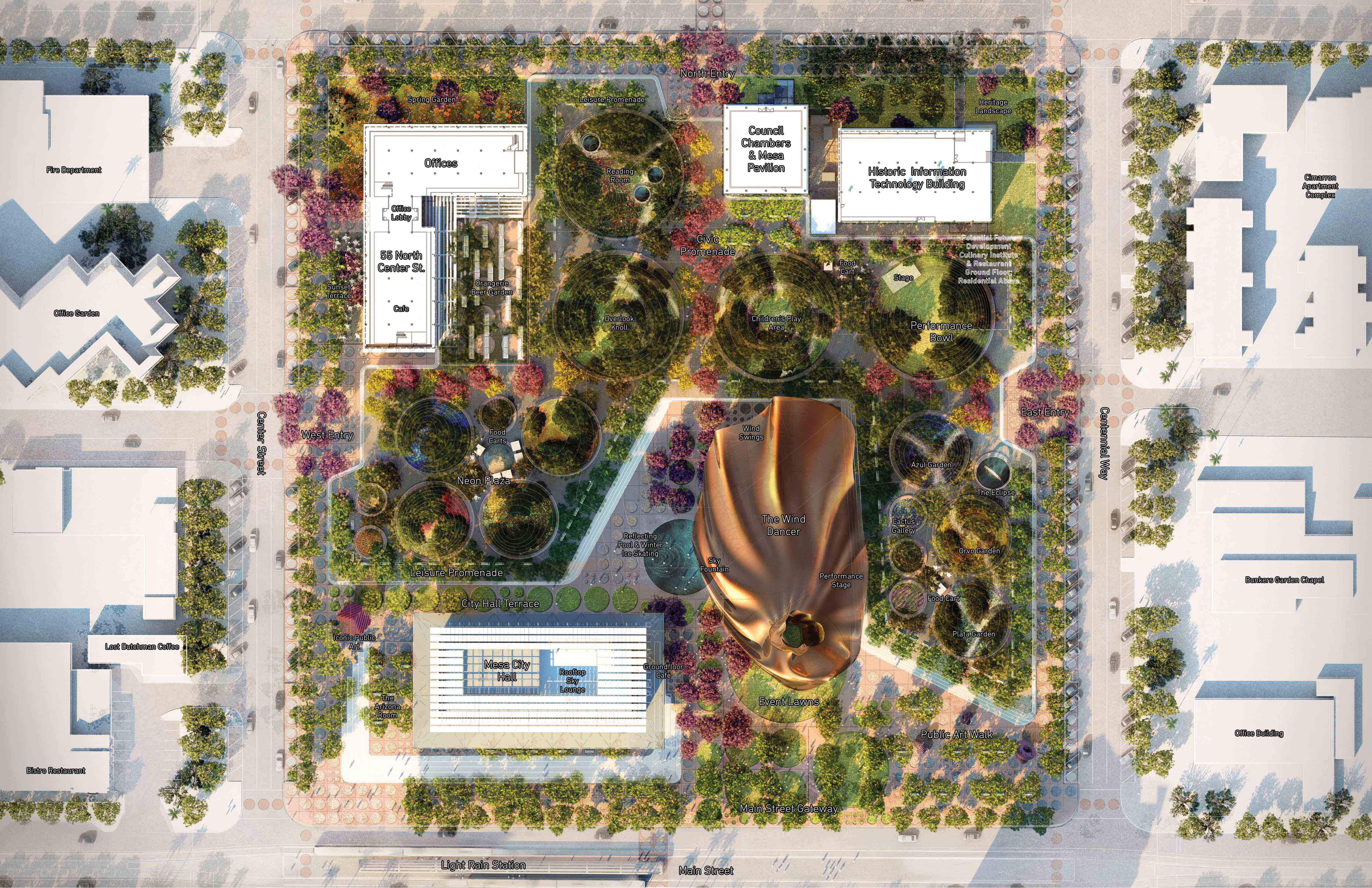 Colwell Shelor+ West 8+ Weddle Gilmore transform Mesa’s City Hall