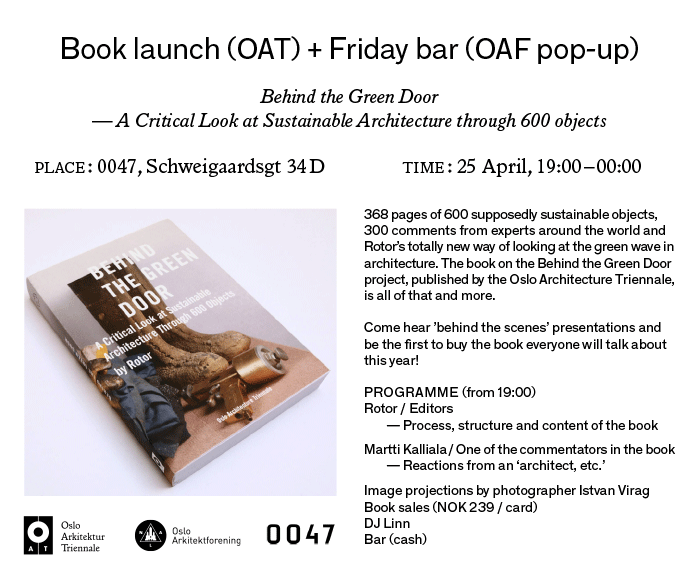 Book launch / Behind the Green Door / 25th April