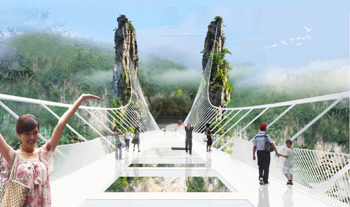 “The World’s Longest Glass Bridge” in China opens in July