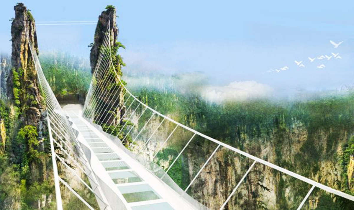 “The World’s Longest Glass Bridge” in China opens in July