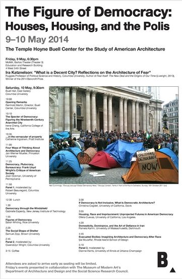 Buell Colloquium: The Figure of Democracy: Houses, Housing, and the Polis