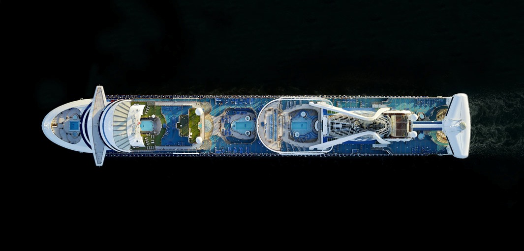 Jeffrey Milstein’s areal photographs for ’’Cruise Ships’’ change the way we look at designs