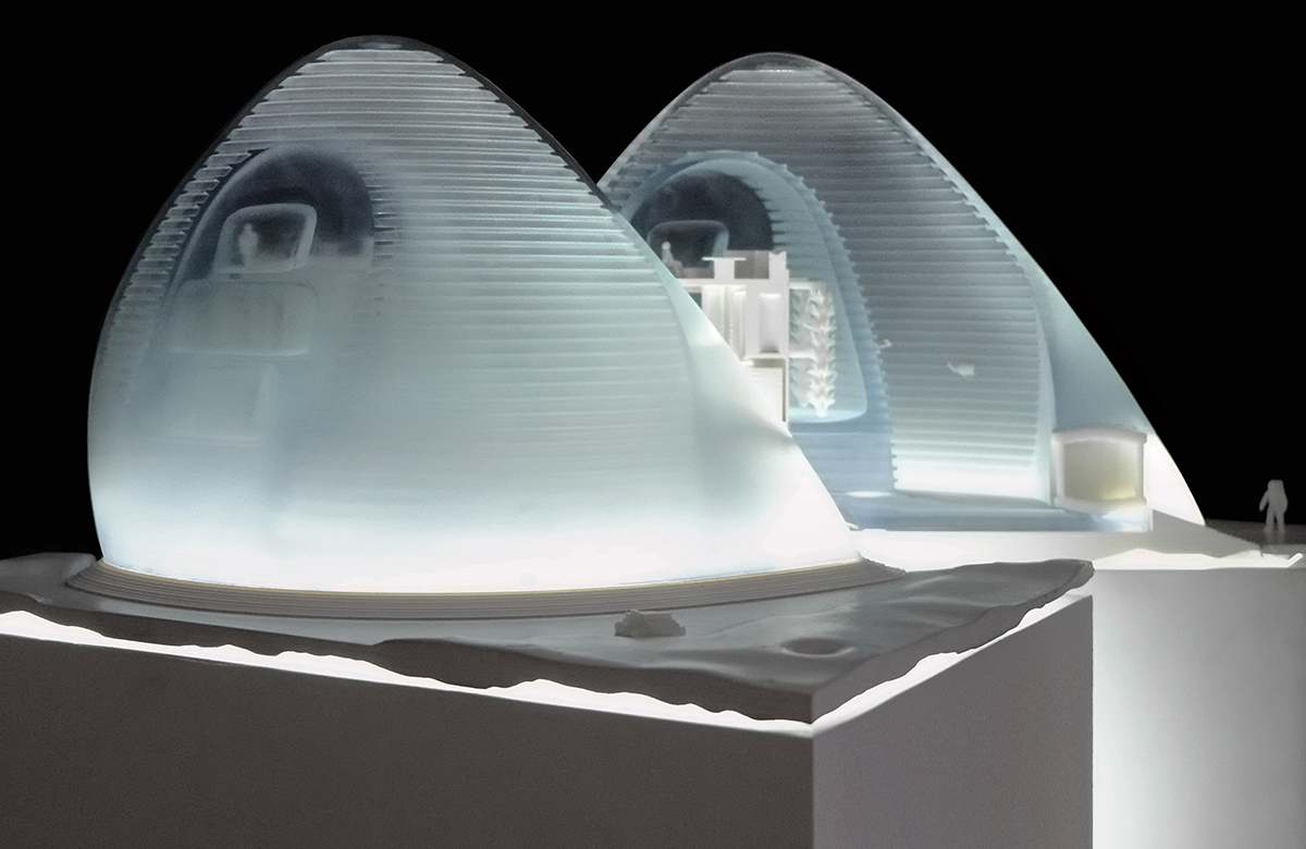 Mars Ice House uses inventive materials and 3D Printing techniques to build a new habitat on mars