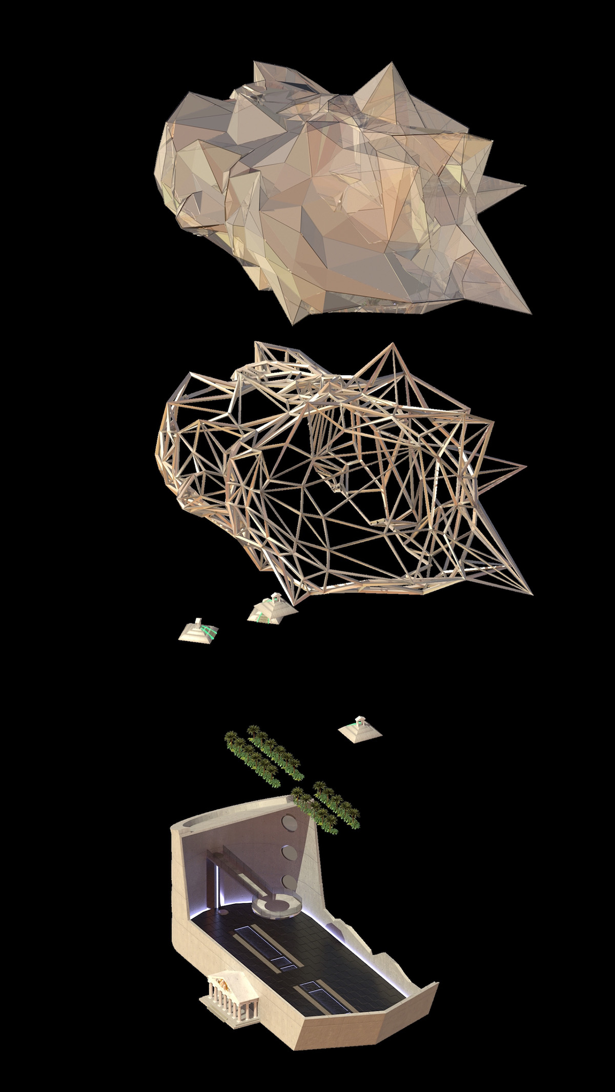 DiMoDA, a digital museum in the machine that transforms art into architecture