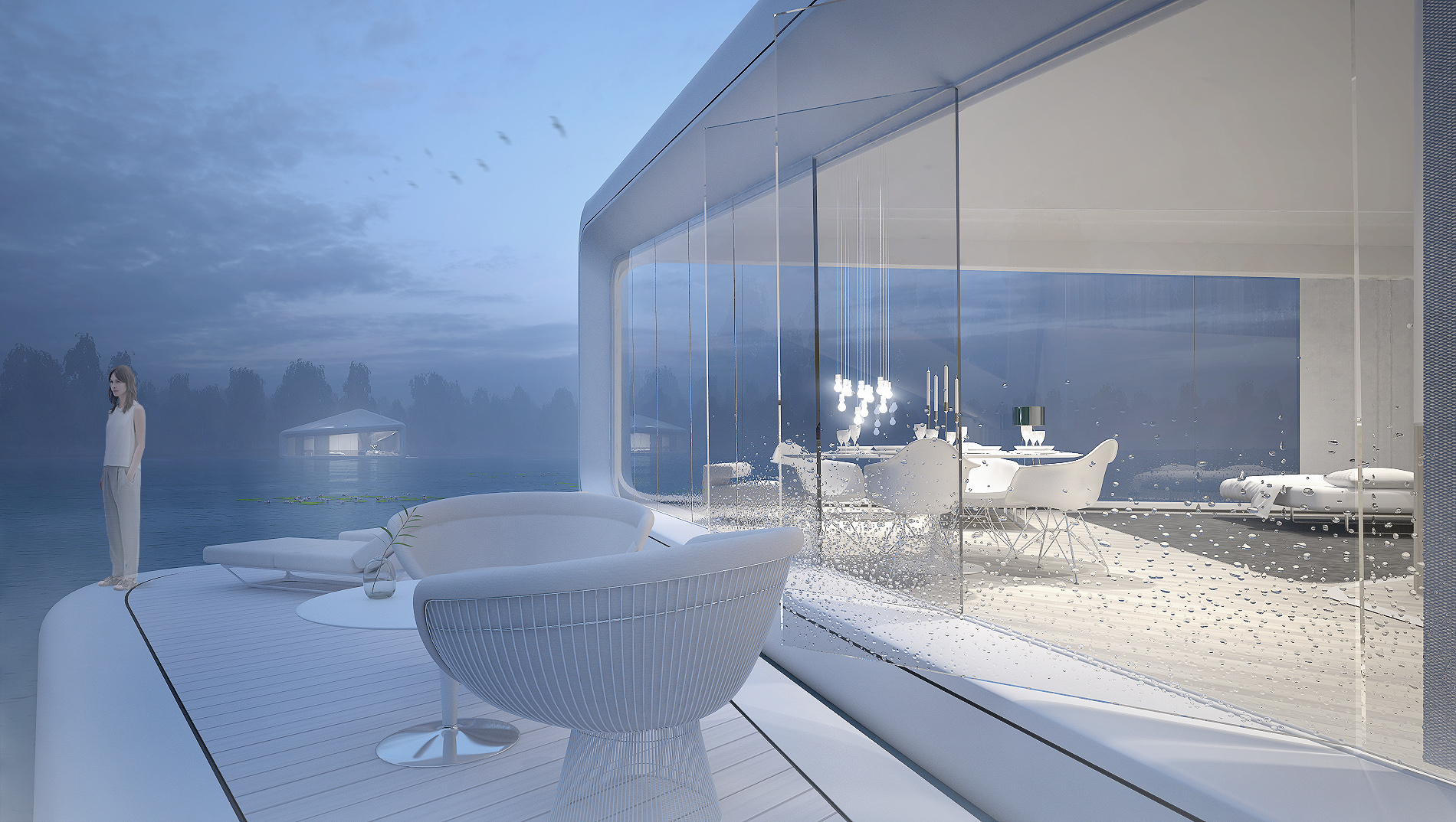 Goetz Schrader&rsquo;s design &rsquo;&rsquo;Nessy&rsquo;&rsquo; presents full transparency in the middle of the sea
