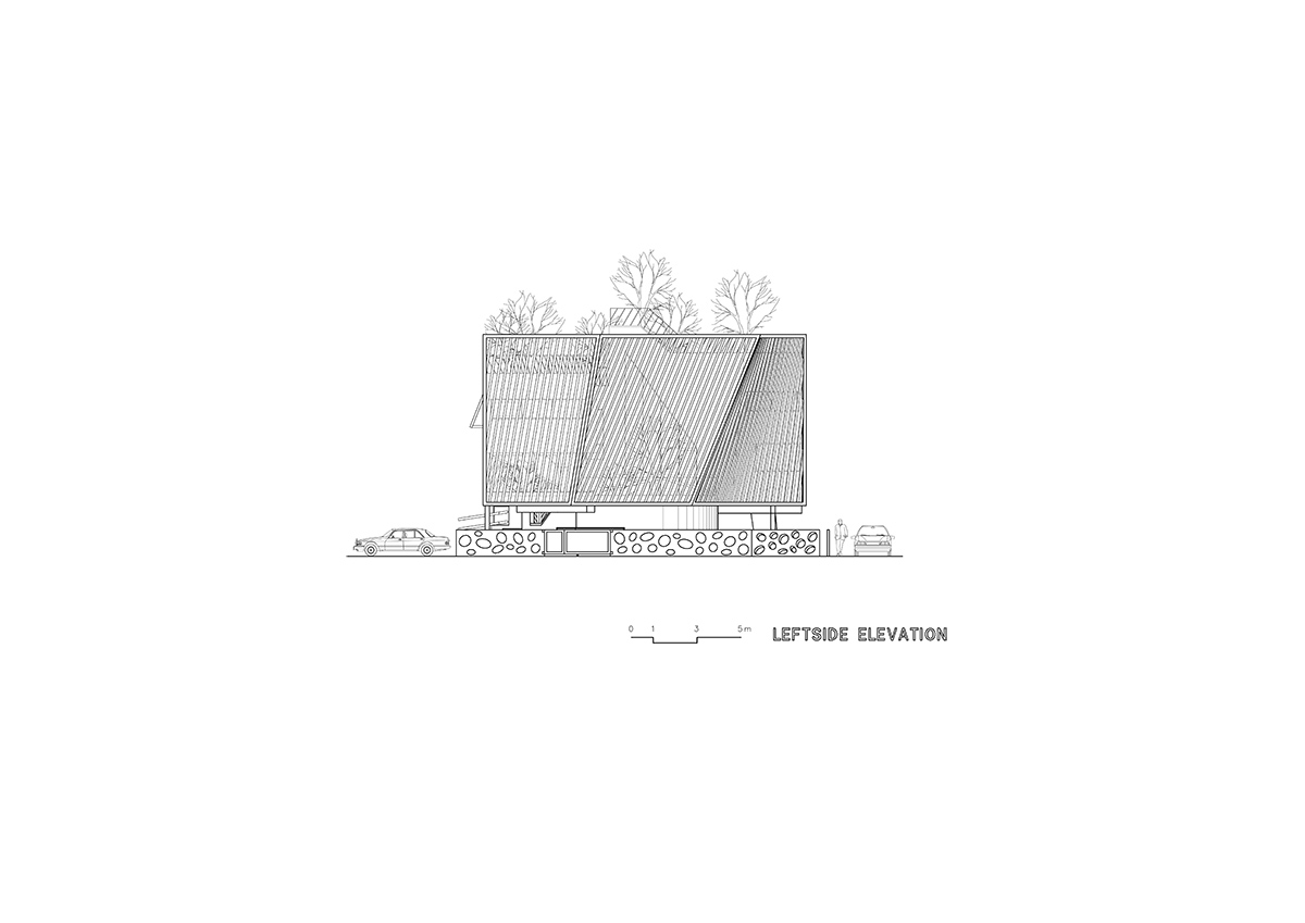 Kyeong Dok Jai is a fragmented complex that maximizes the program of the house