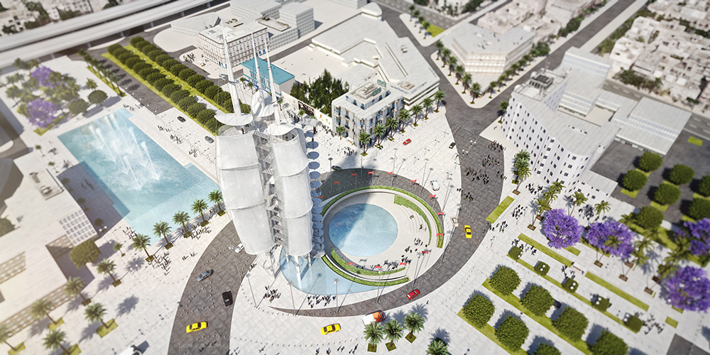 Revolution Tower,World Social Center (WSC),Tunis,Tunisia