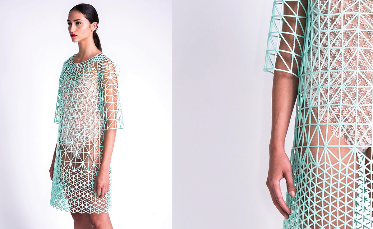 Danit Peleg created these strange clothes by using 3D-Printer