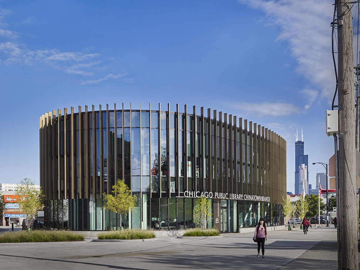 SOM’s New Chinatown Branch Library Opens to the public in Chicago