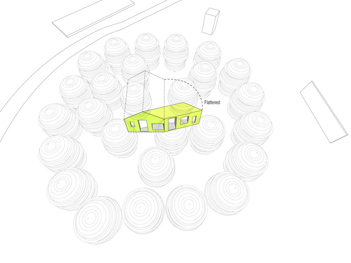 &rsquo;&rsquo;Invisible Barn&rsquo;&rsquo; is an architectural folly merging into nature designed by Stpmj