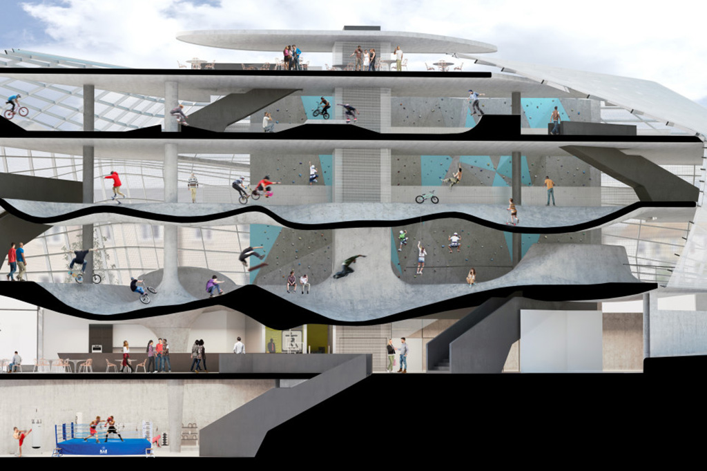 A New Sports Facility for Folkestone by Guy Hollaway Architects