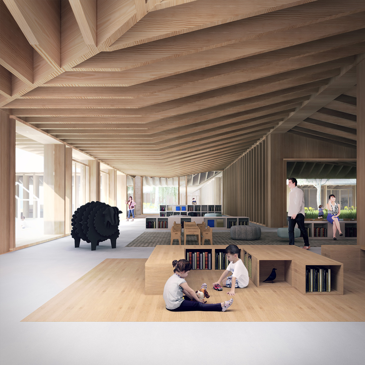 Mecanoo reveals its proposal for the new Longhua Art Museum and Library in China