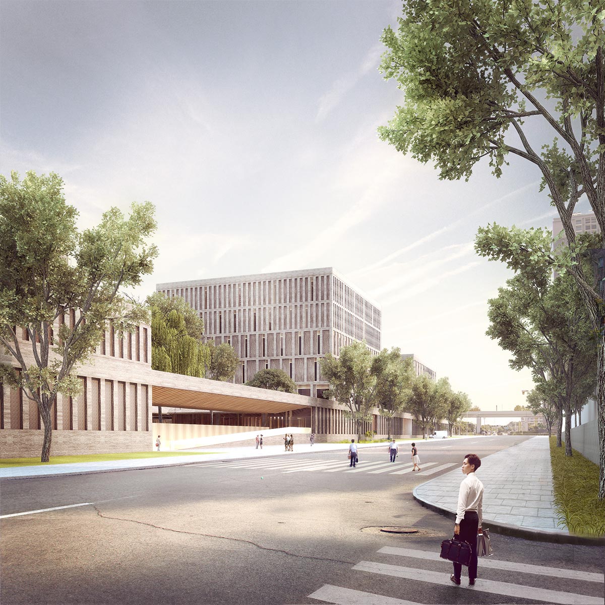 Mecanoo reveals its proposal for the new Longhua Art Museum and Library in China