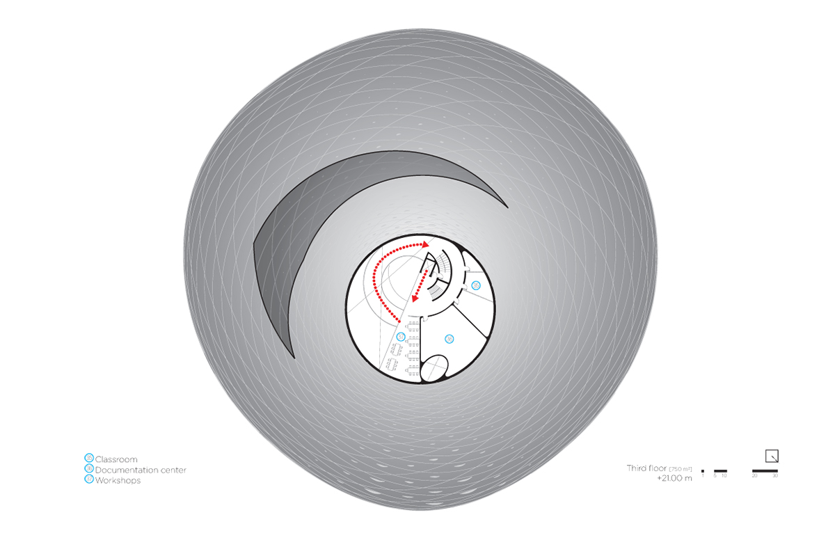 Fernando Romero/FR-EE presents plans for elliptical museum in Mazatlán, Mexico