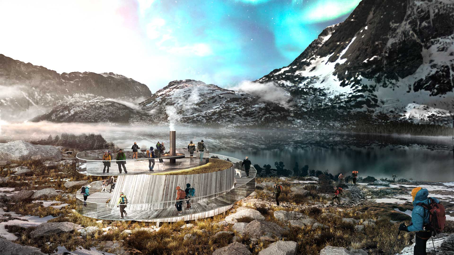 Northern Light Observatory,Lofoten Islands by CTRL+N&KONTUR