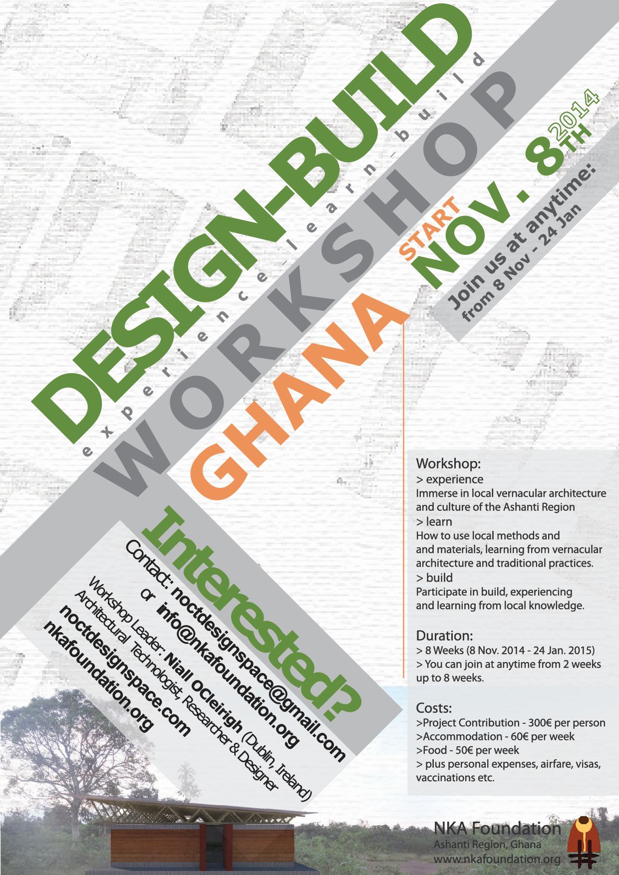 Summer 2014-15 Design-Build Workshops In Ghana: Building With Local Earth