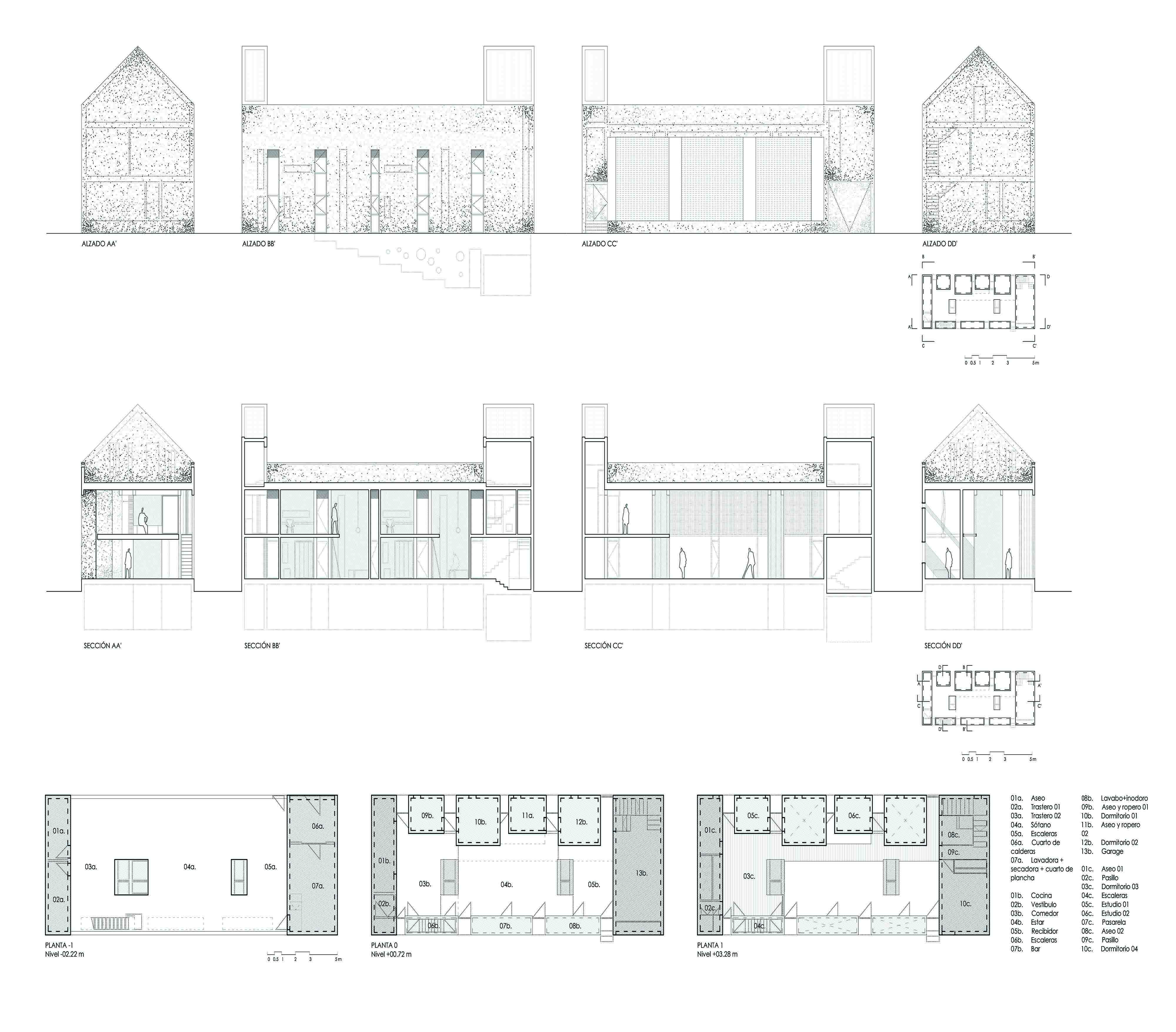 Fuensanta House:A House Between Party Walls by Muka Arquitectura
