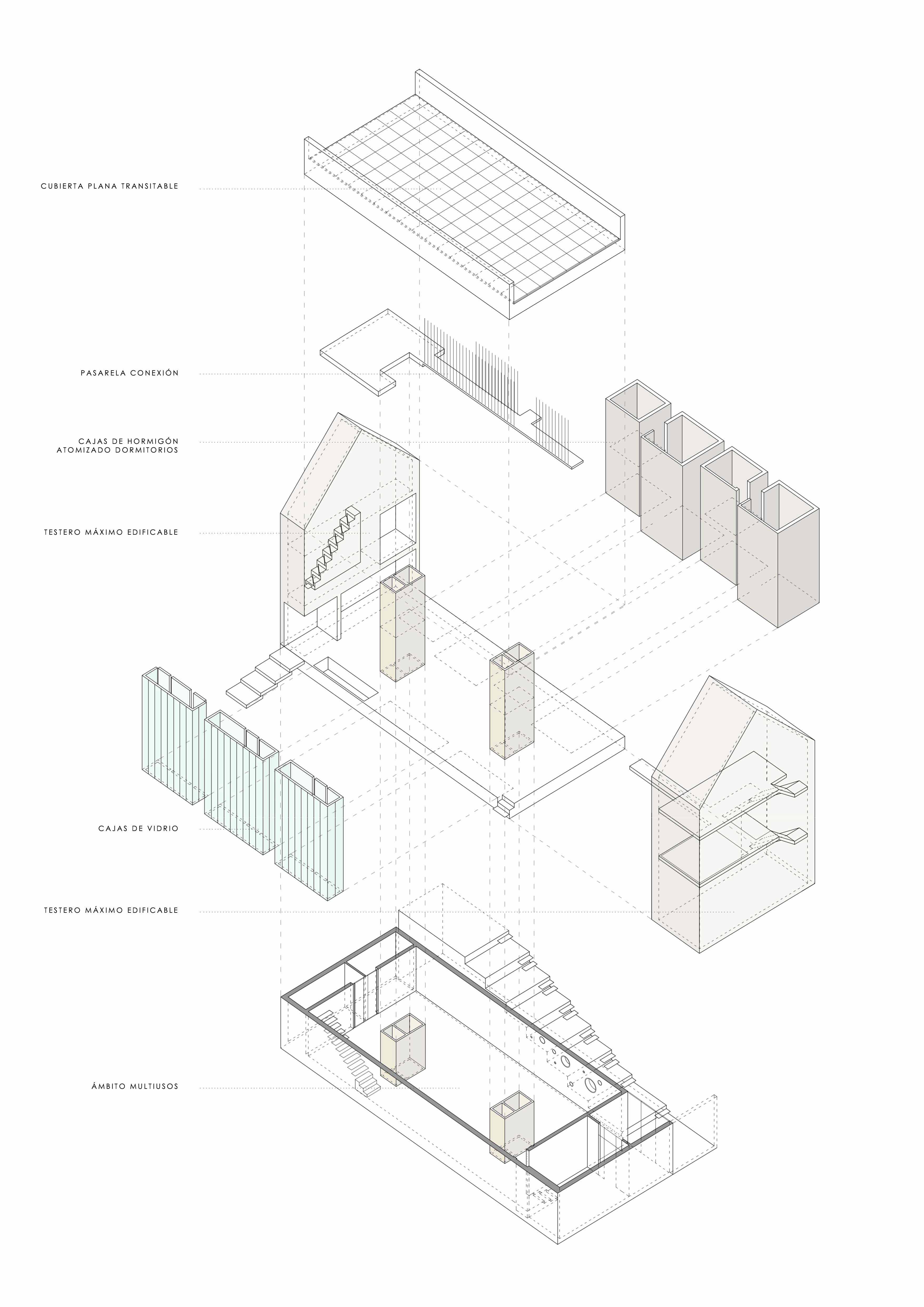 Fuensanta House:A House Between Party Walls by Muka Arquitectura