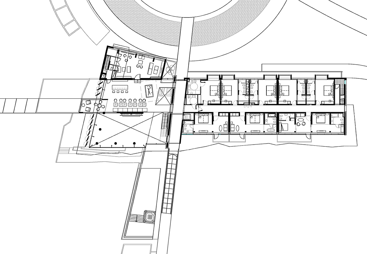 This complex protects the natural environment by creating organic design process in Argentina