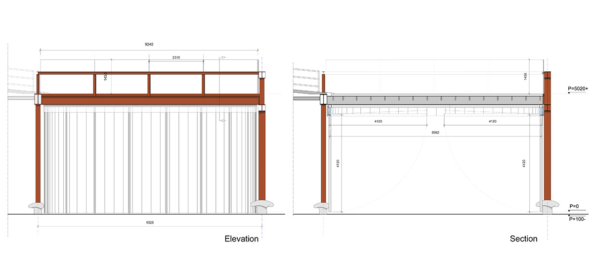 Tom David presents a Pop Up Luggage Space with elevated terrace
