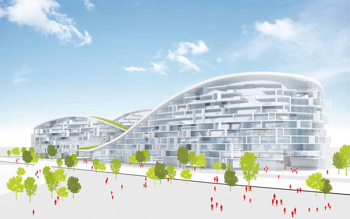 JDS Architects’ Istanbul Summits creates series of volumes integrating nature and living complexes