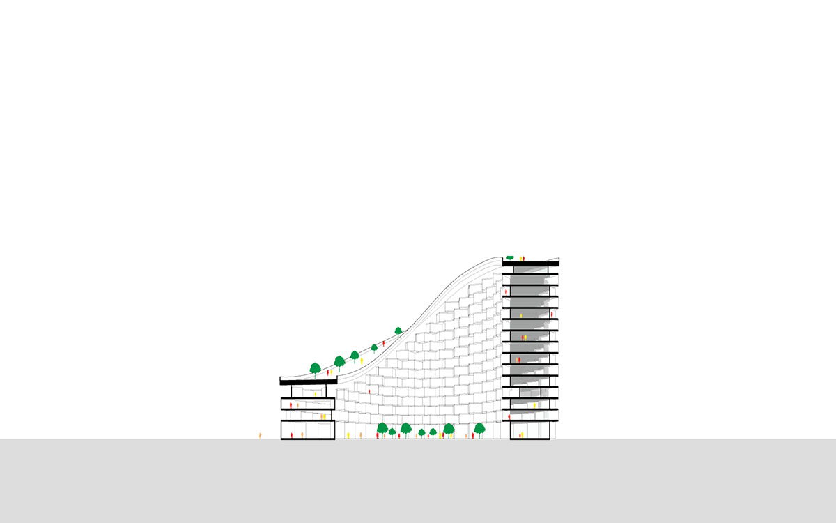 JDS Architects’ Istanbul Summits creates series of volumes integrating nature and living complexes