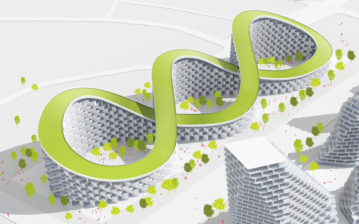 JDS Architects’ Istanbul Summits creates series of volumes integrating nature and living complexes