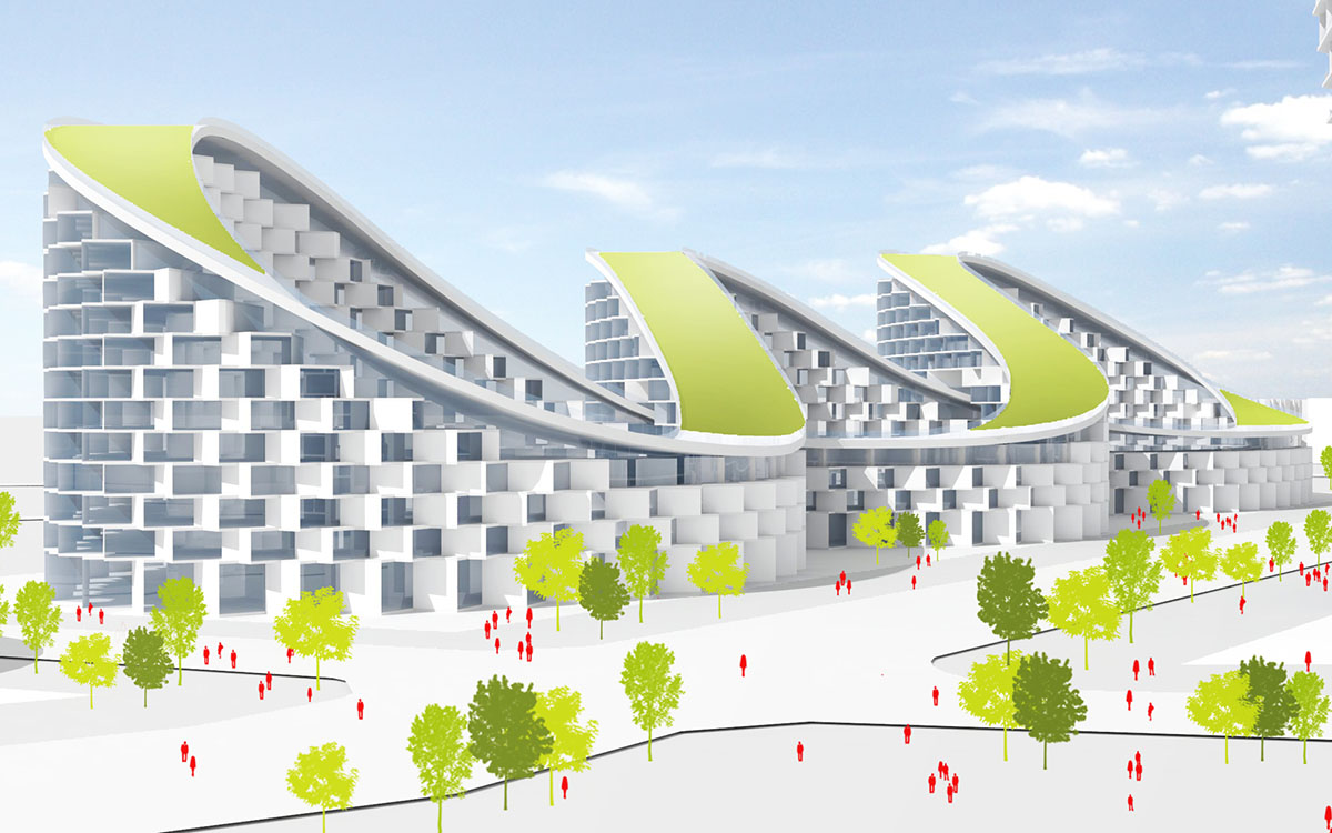 JDS Architects’ Istanbul Summits creates series of volumes integrating nature and living complexes