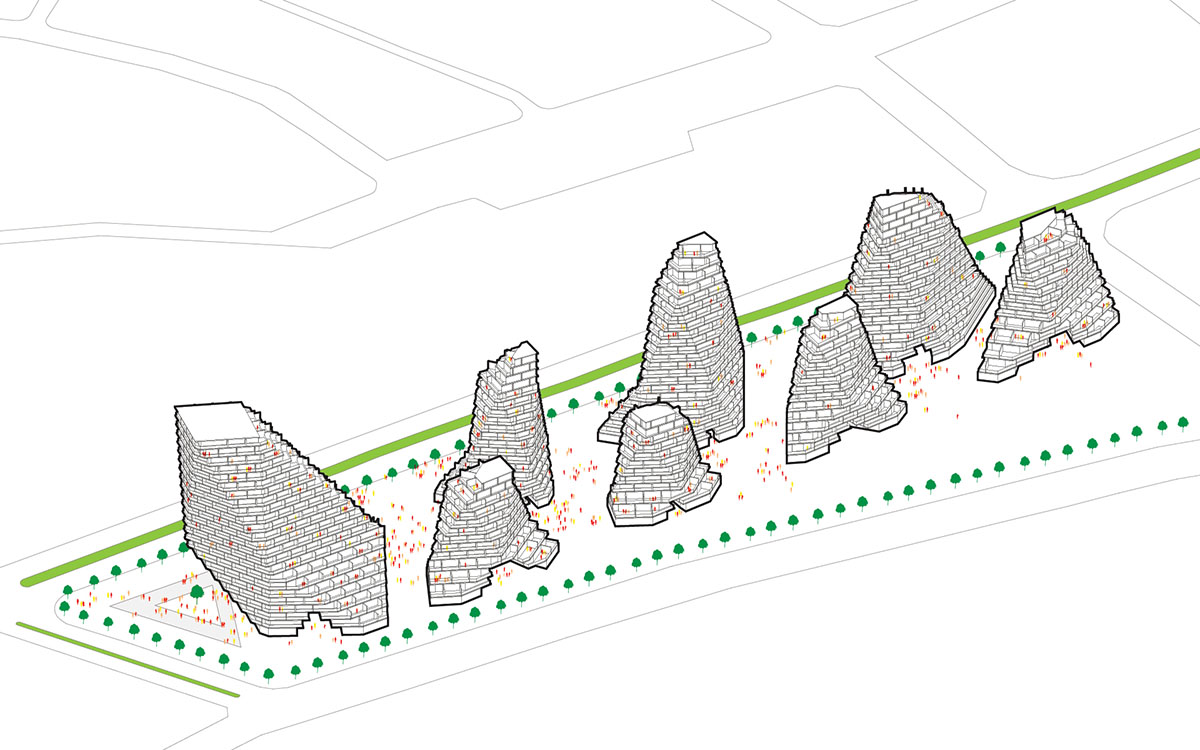 JDS Architects’ Istanbul Summits creates series of volumes integrating nature and living complexes