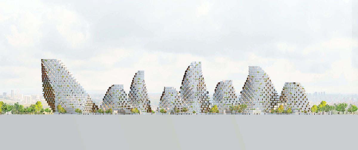 JDS Architects’ Istanbul Summits creates series of volumes integrating nature and living complexes