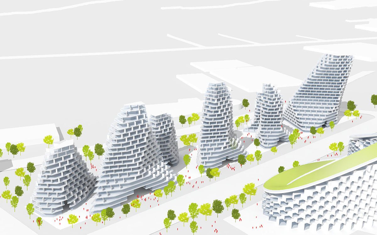 JDS Architects’ Istanbul Summits creates series of volumes integrating nature and living complexes