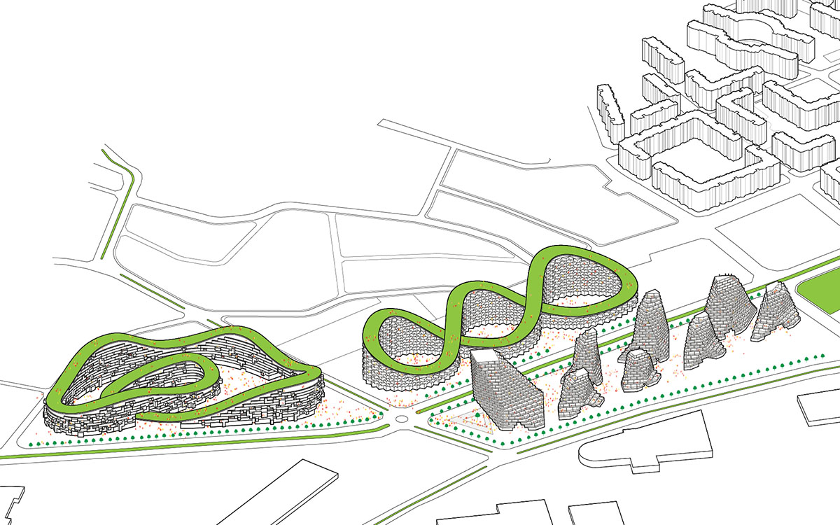 JDS Architects’ Istanbul Summits creates series of volumes integrating nature and living complexes
