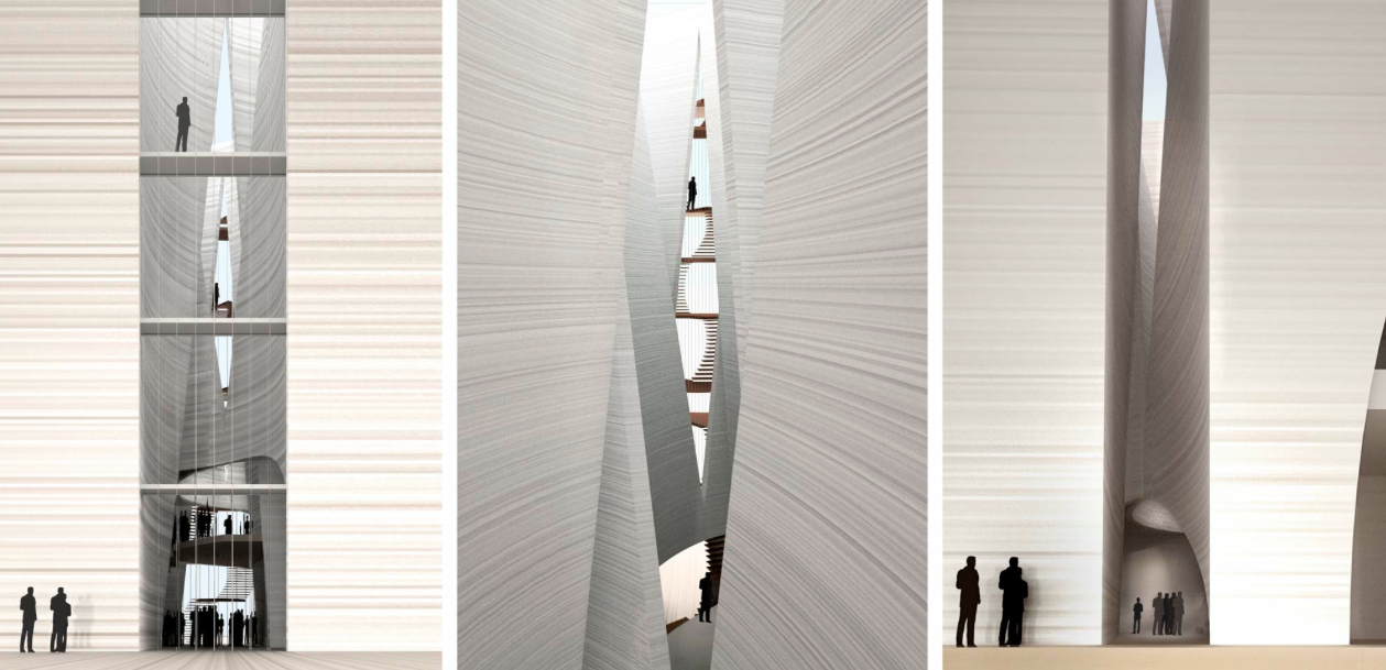 Final Beam raised into position at the National Music Centre