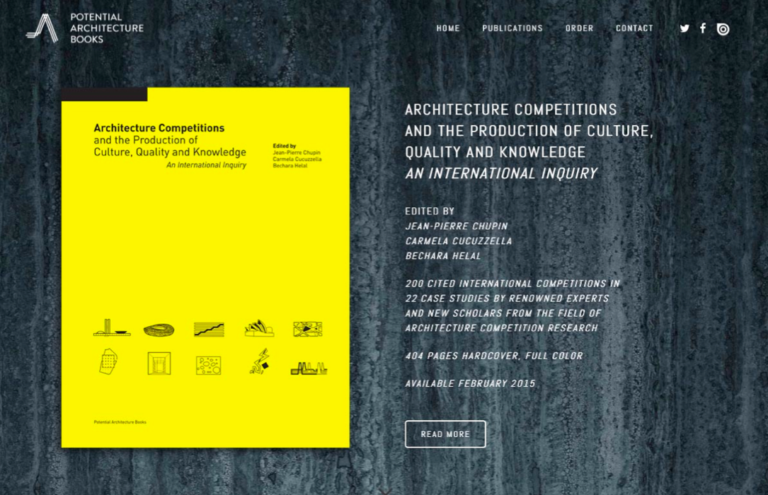 Book Launch:Architecture Competitions,Cultural Identity And Urban Quality
