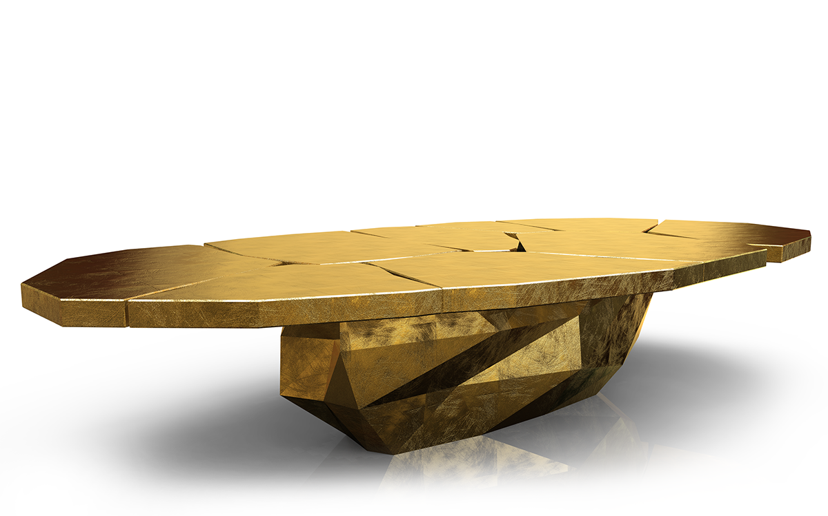 Bateye presents its new Porto creation:stone table and new sideboard