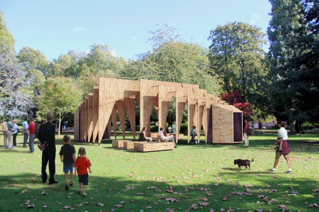 Triumph Pavilion 2014 - Museum Gardens Installation