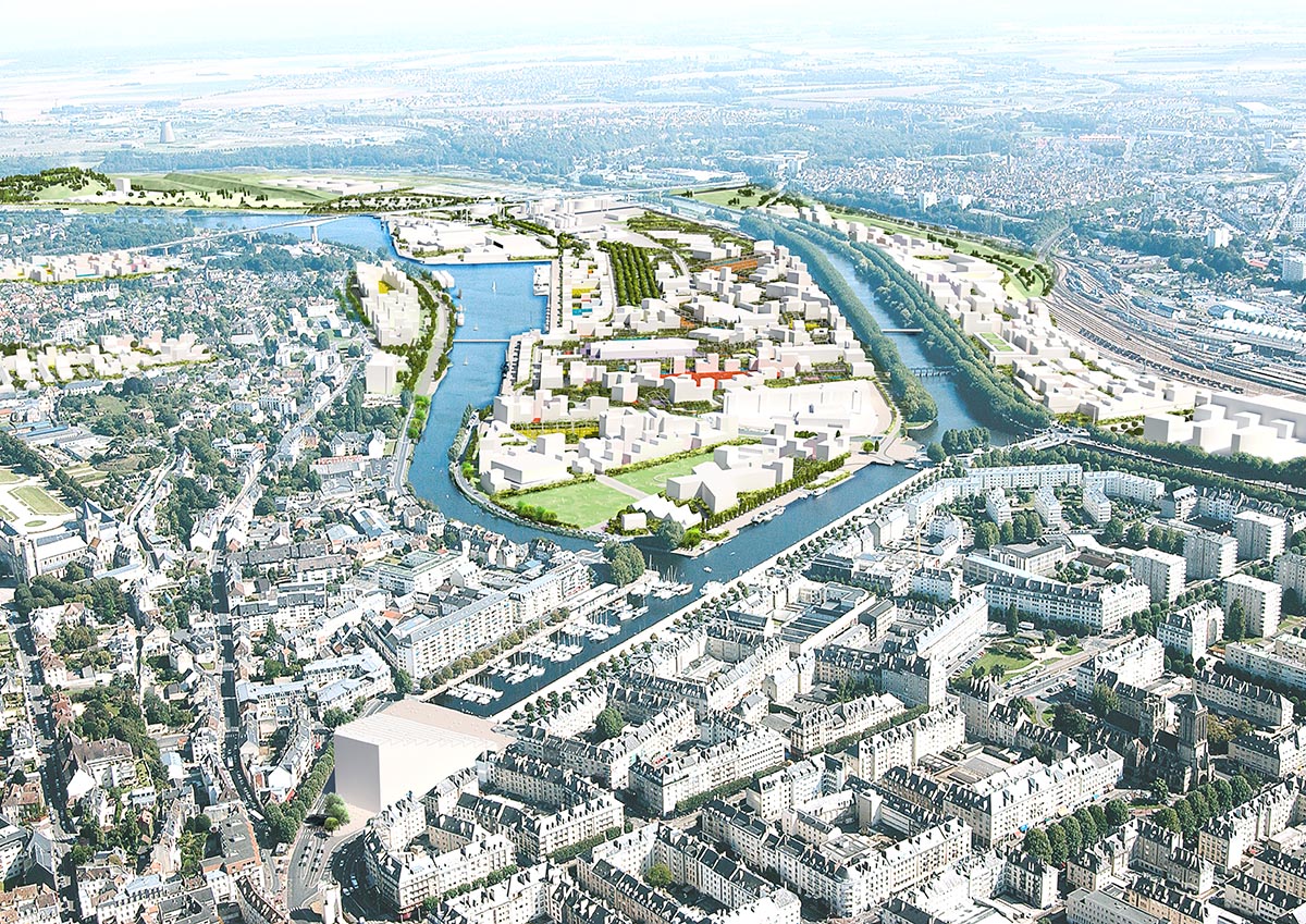 MVRDV unveils La Grande Mosaïque urban plan in Normandy