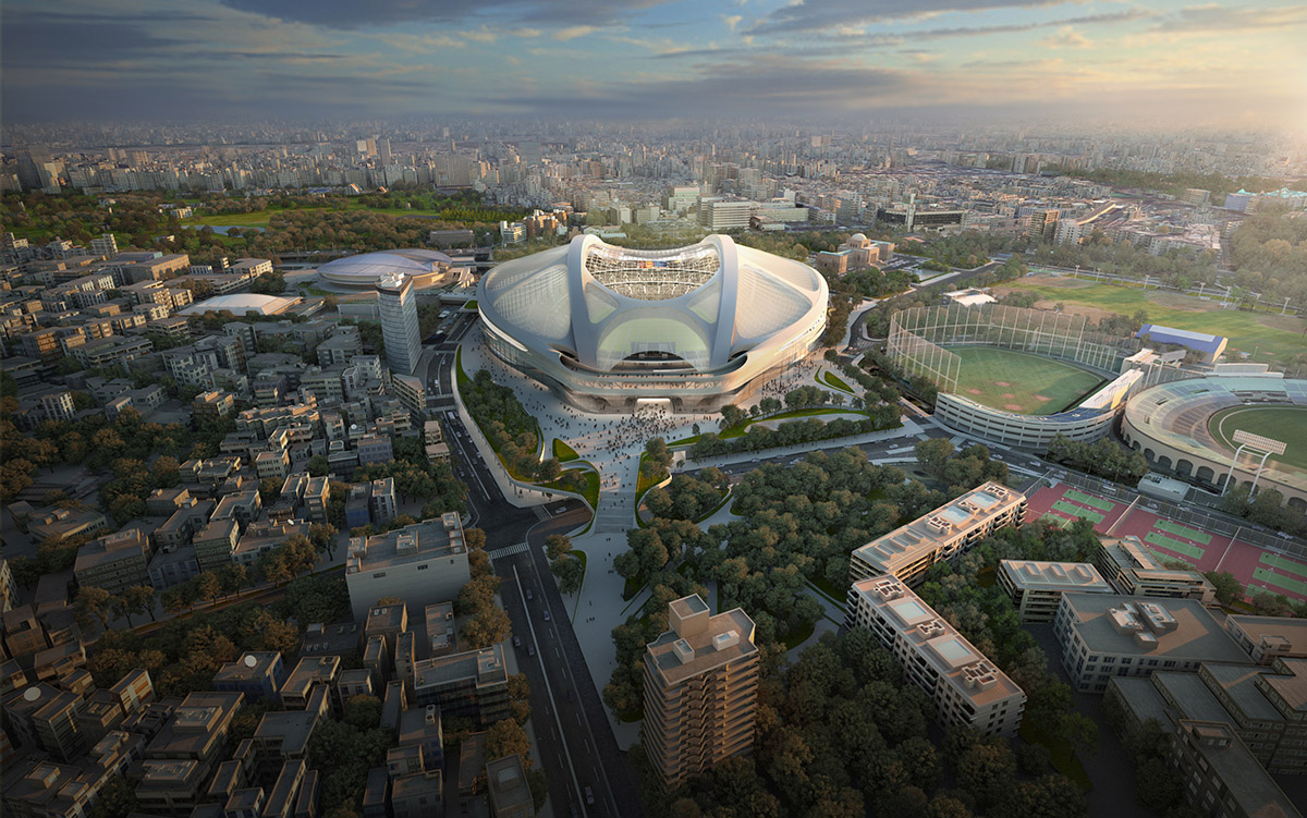 Zaha Hadid reveals New Explanatory Report and Video Presentation About New National Stadium