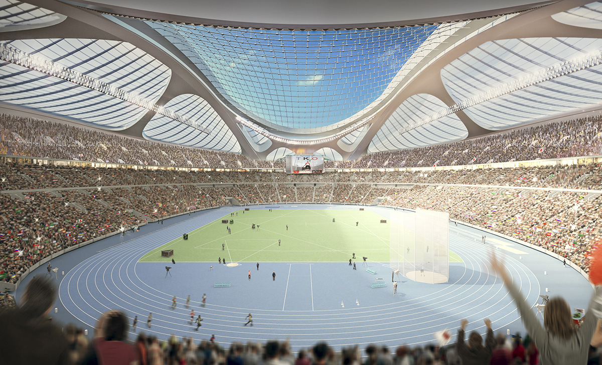 Zaha Hadid reveals New Explanatory Report and Video Presentation About New National Stadium