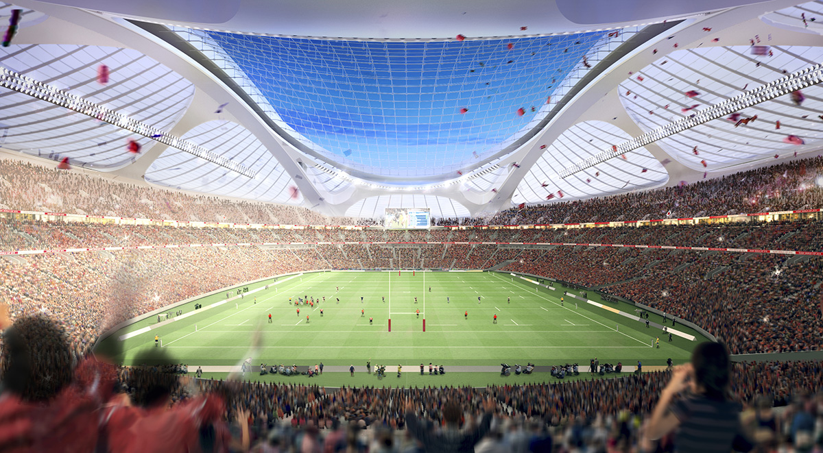 Zaha Hadid reveals New Explanatory Report and Video Presentation About New National Stadium