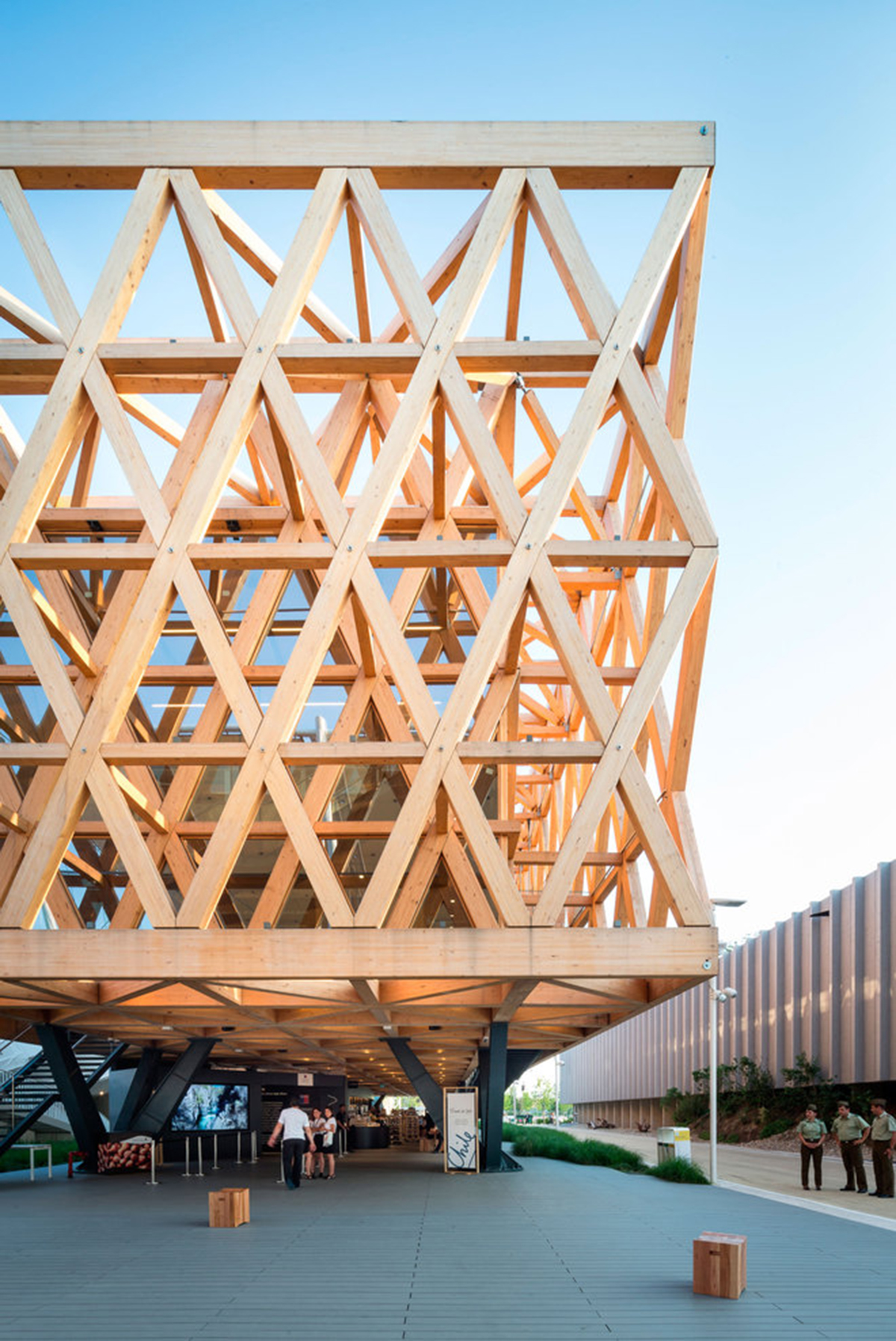 Undurraga Devés Arquitects designed a fully-structural framework for Chilean Pavilion - Expo Milano