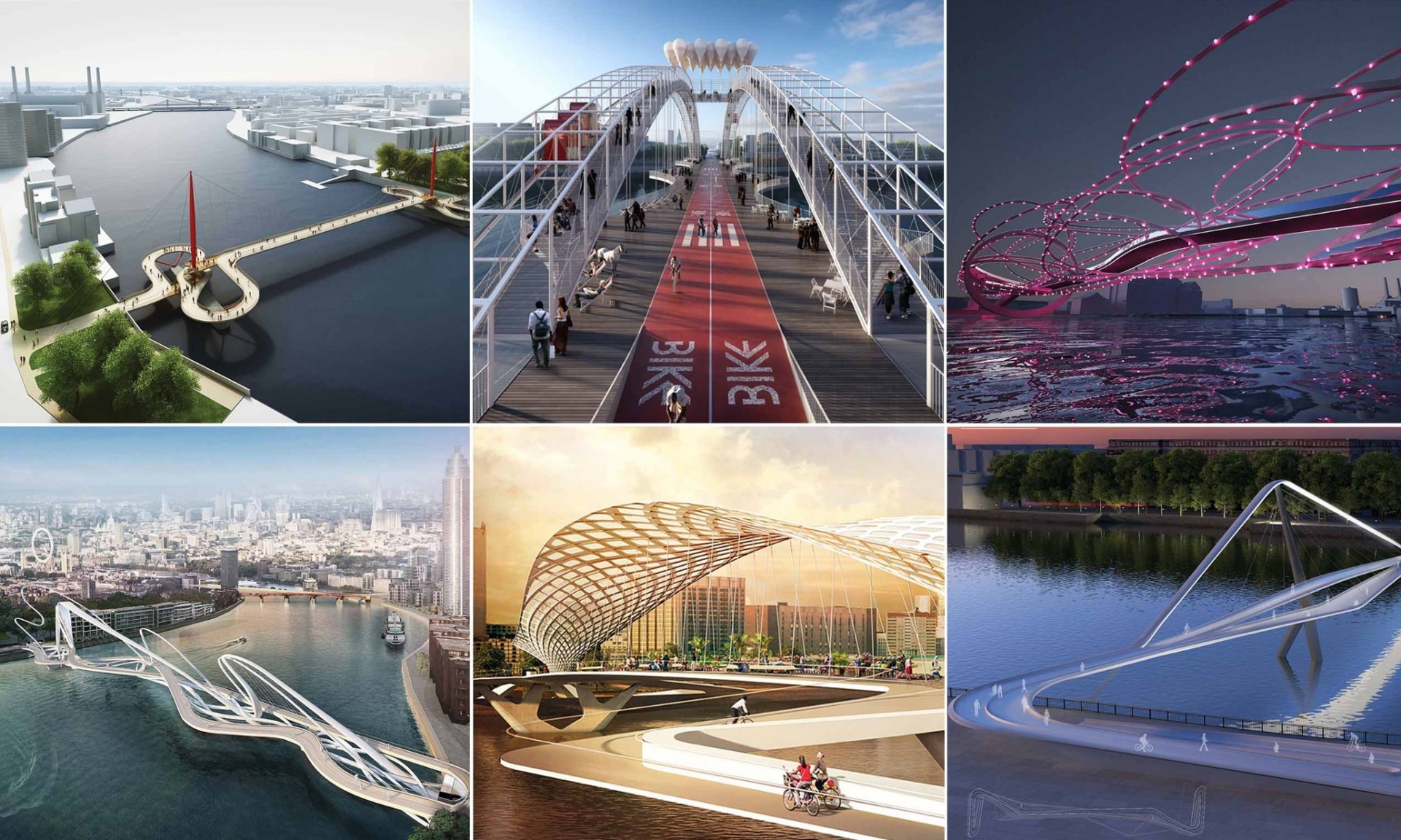 Wild designs &ndash; and fierce opposition &ndash; for another new bridge across the Thames